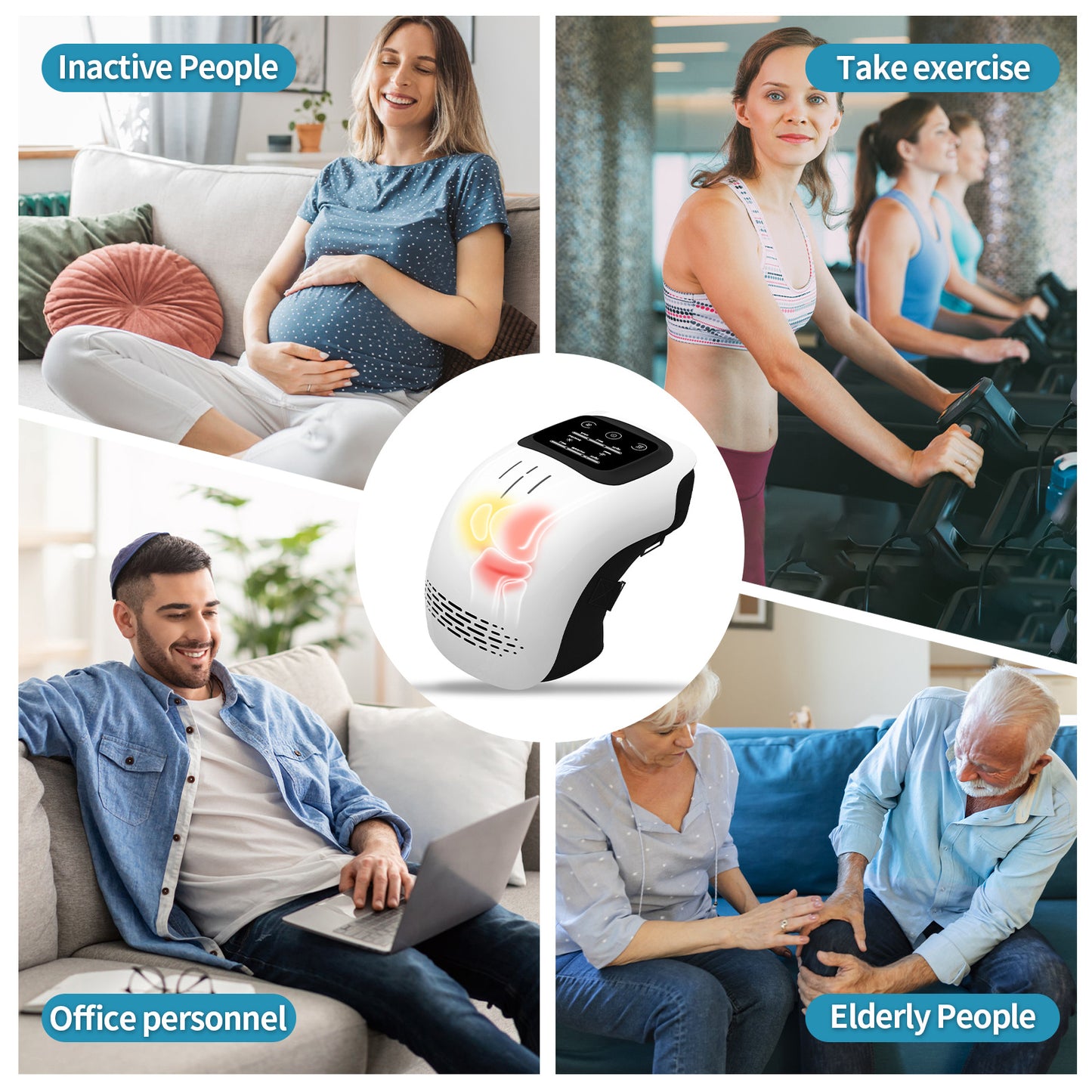 Smart Knee Massager – Heat, Vibration & Air Compression Therapy