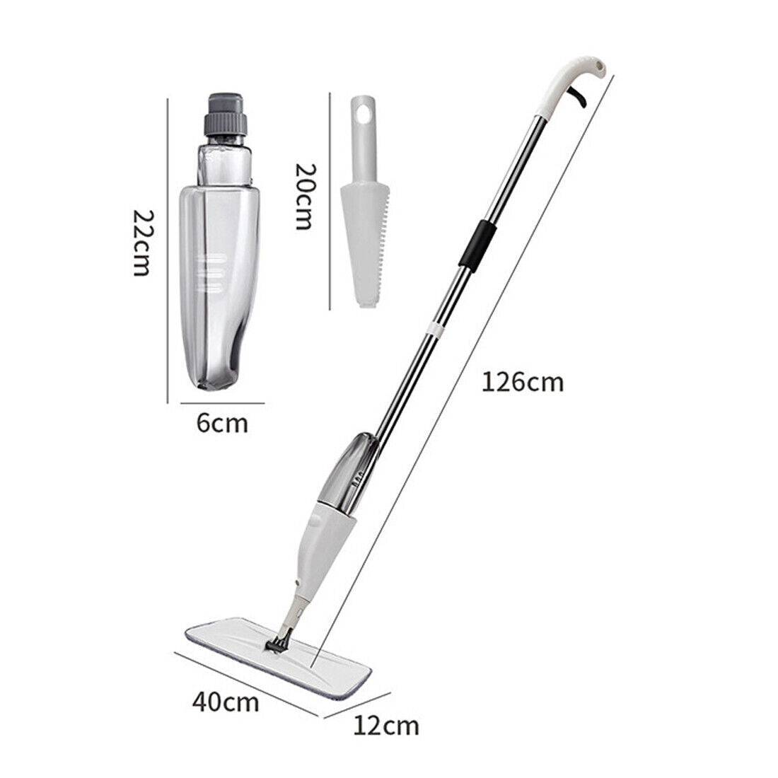 360° Rotating Spray Mop –Effortless Cleaning with Refillable Water Tank