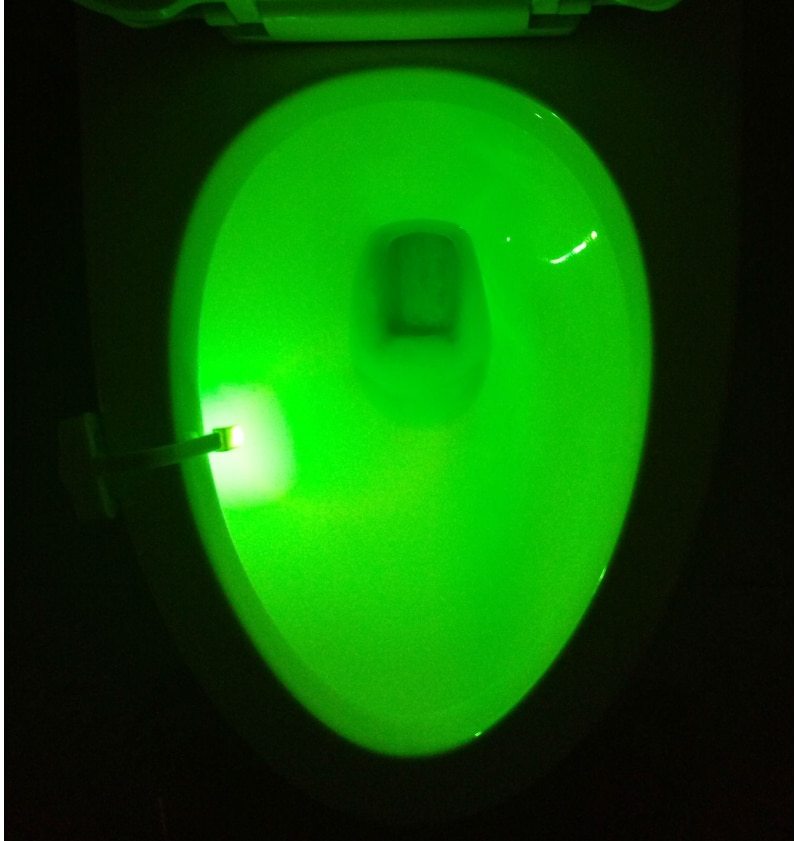 Motion Sensor Toilet Night Light – 16-Color LED with Auto Induction for Smart Bathroom Glow
