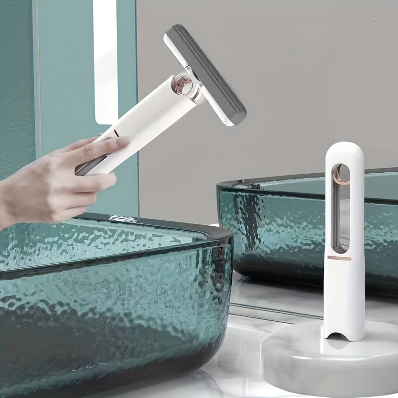 2-in-1 Portable Mini Squeeze Mop – Hands-Free, Super Absorbent Cleaner for Home, Kitchen, Car & Glass