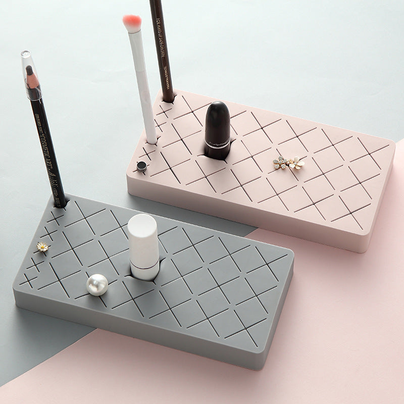 Silicone Lipstick Organizer – Compact Makeup Storage
