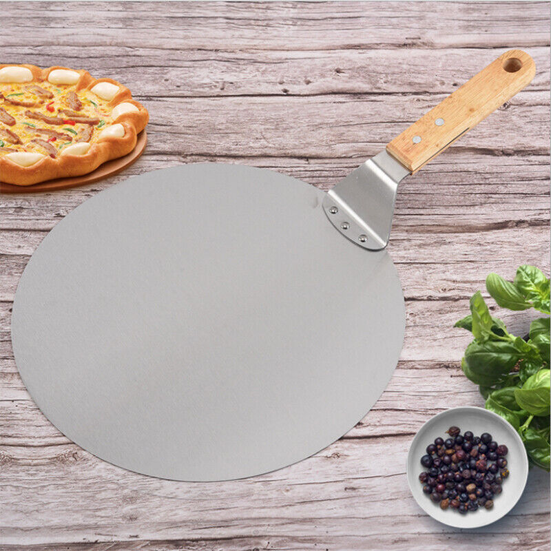 Stainless Steel Pizza Peel – 12” Pizza Paddle for Oven, BBQ & Bakers