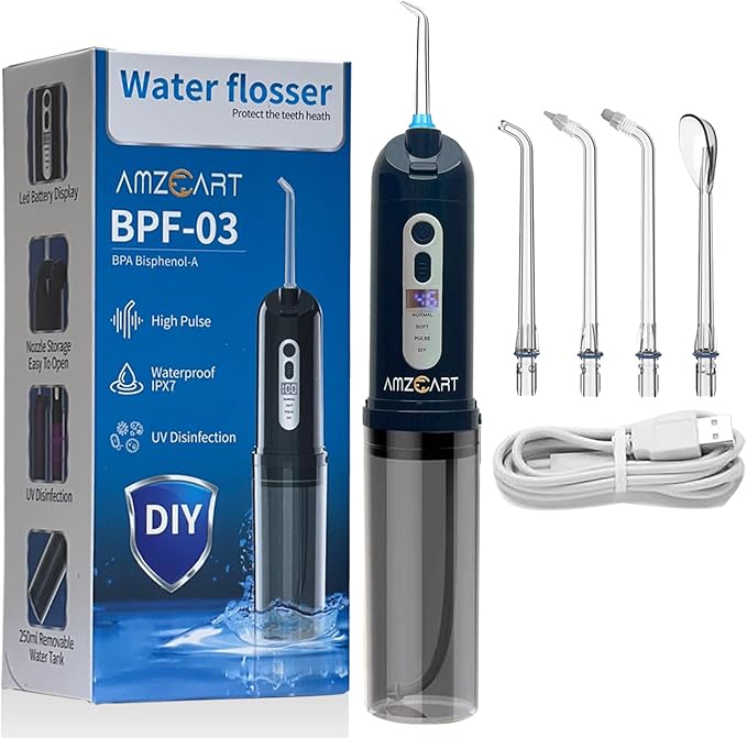 UV Sterilization Water Flosser – Portable, Waterproof, and Dentist-Grade Clean