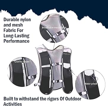 Amzocart™ Hydration Running Vest – Lightweight, Reflective, & Multi-Functional