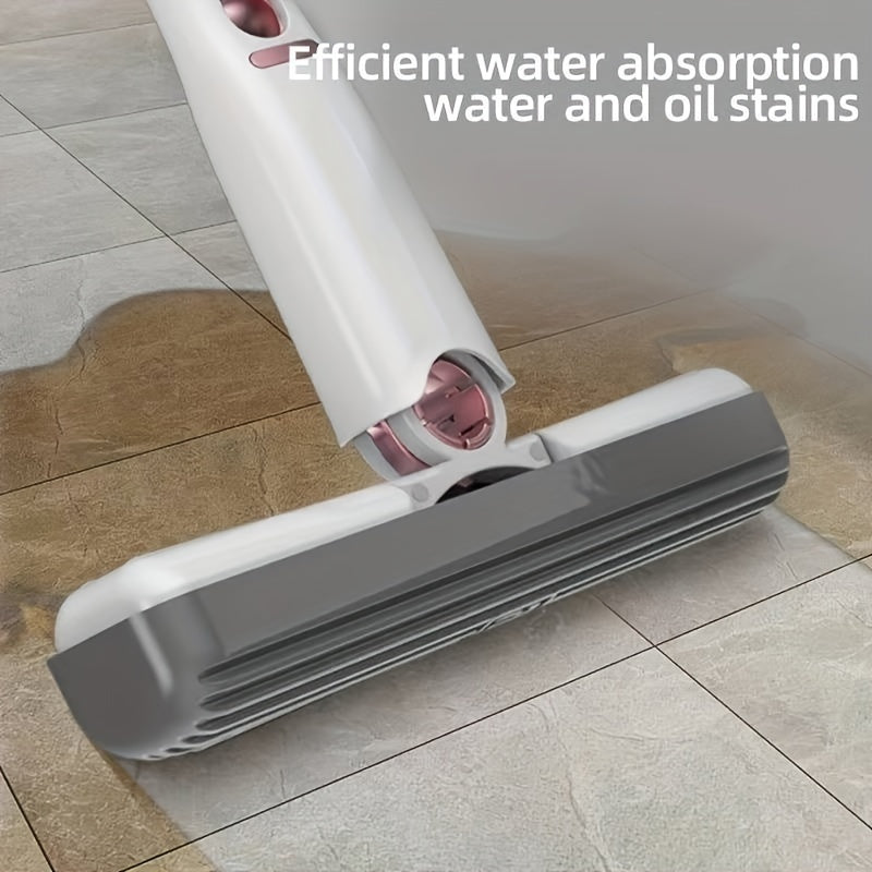 2-in-1 Portable Mini Squeeze Mop – Hands-Free, Super Absorbent Cleaner for Home, Kitchen, Car & Glass