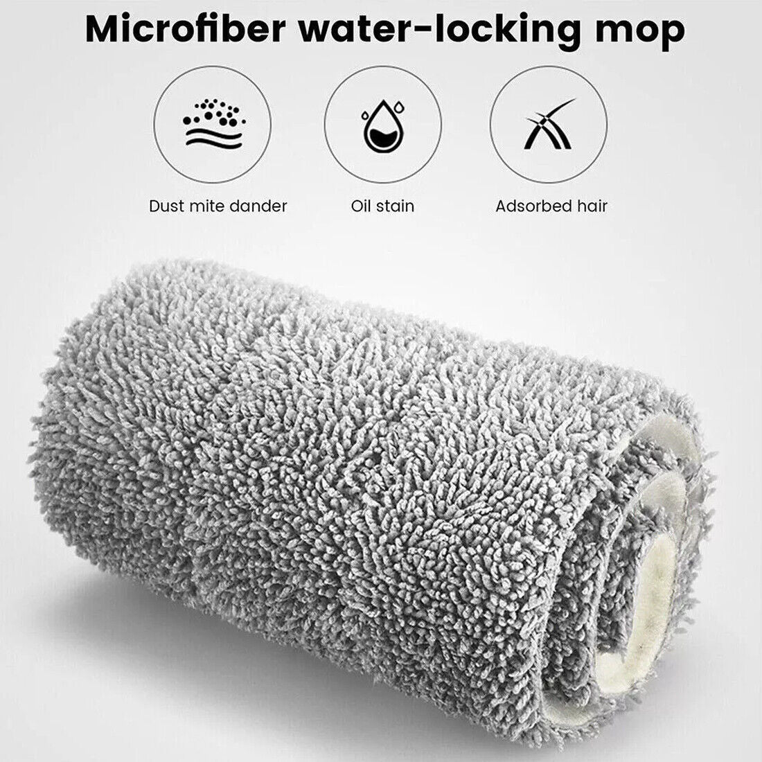 360° Rotating Spray Mop –Effortless Cleaning with Refillable Water Tank