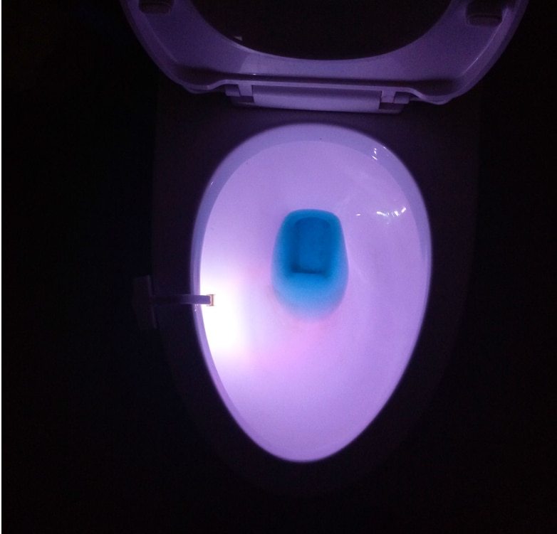 Motion Sensor Toilet Night Light – 16-Color LED with Auto Induction for Smart Bathroom Glow