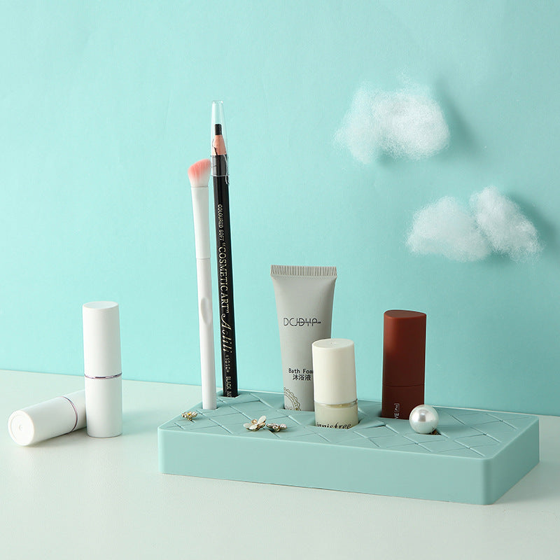 Silicone Lipstick Organizer – Compact Makeup Storage