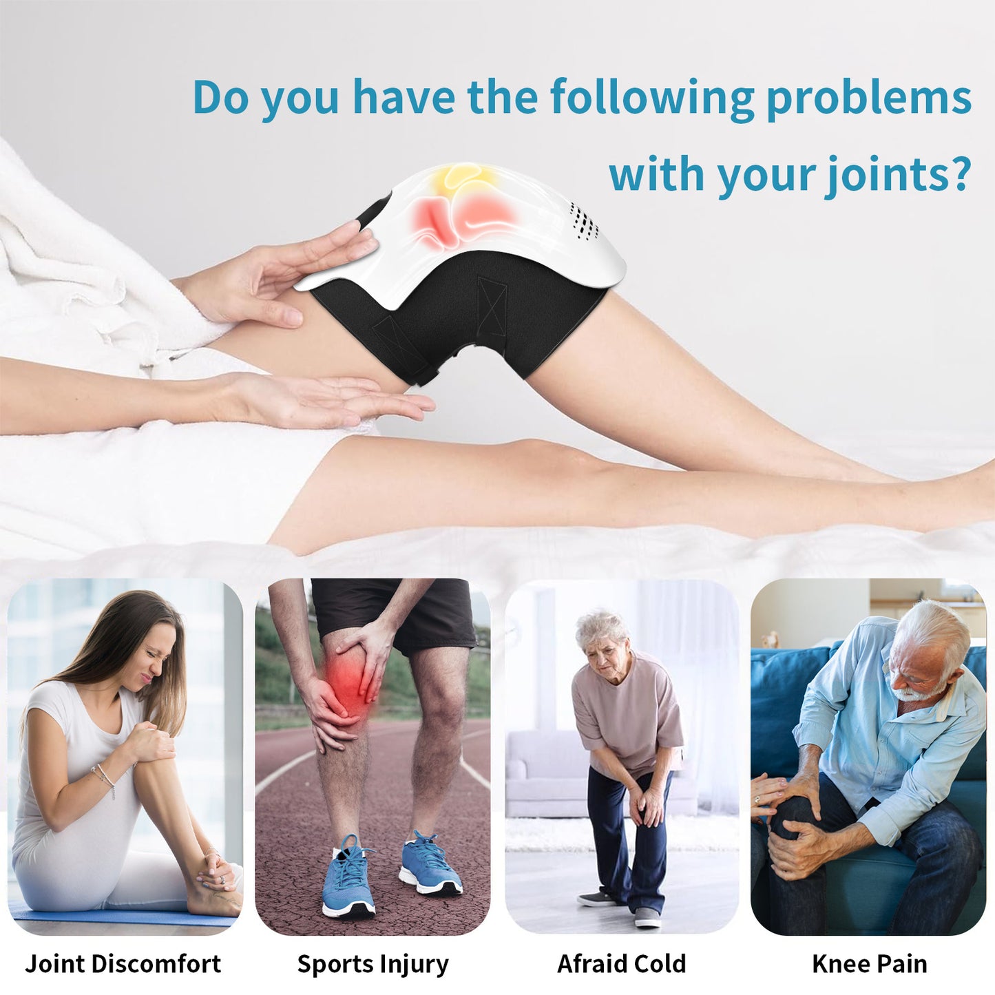 Smart Knee Massager – Heat, Vibration & Air Compression Therapy
