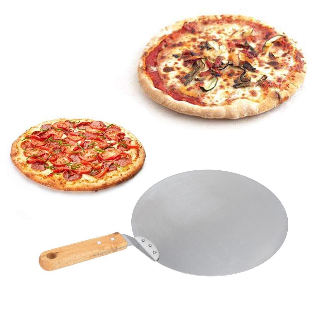 Stainless Steel Pizza Peel – 12” Pizza Paddle for Oven, BBQ & Bakers