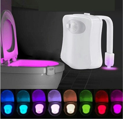 Motion Sensor Toilet Night Light – 16-Color LED with Auto Induction for Smart Bathroom Glow