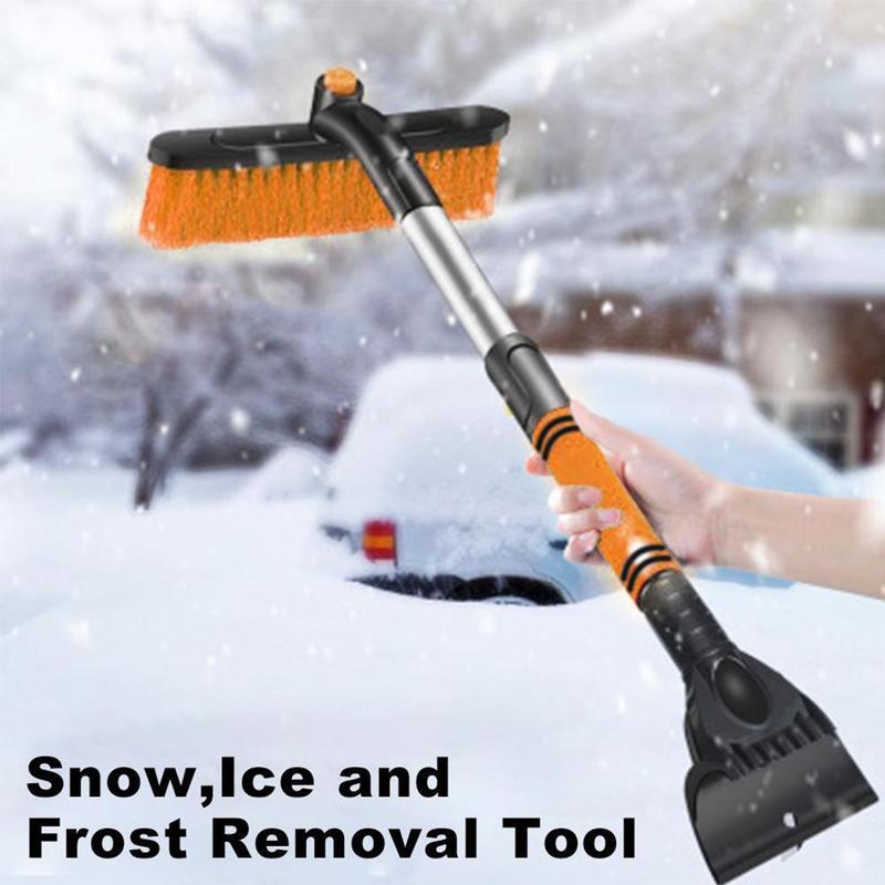 Multifunctional Snow Shovel – Extendable Ice Scraper & Rotating Brush