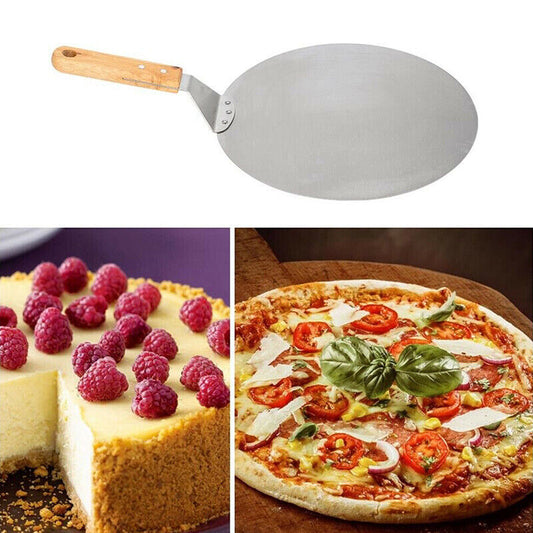 Stainless Steel Pizza Peel – 12” Pizza Paddle for Oven, BBQ & Bakers