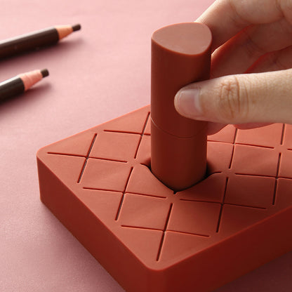 Silicone Lipstick Organizer – Compact Makeup Storage