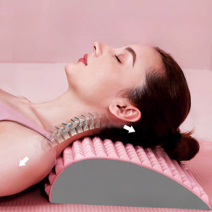 Back & Neck Stretcher Pillow - Sciatica Pain Relief and Posture Correction