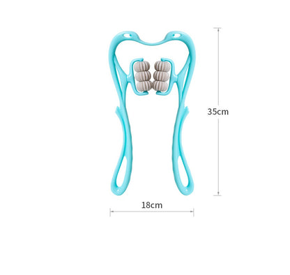 6-Ball Deep Tissue Roller Massager – Ergonomic Manual Neck & Body Tool