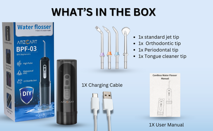 UV Sterilization Water Flosser – Portable, Waterproof, and Dentist-Grade Clean