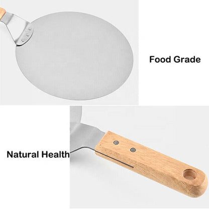 Stainless Steel Pizza Peel – 12” Pizza Paddle for Oven, BBQ & Bakers