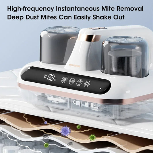 UV Mite Removal Vacuum – Wireless HEPA Sterilizer for Bed, Sofa & Carpet